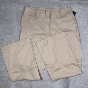 Rafaella Linen Casual Lounge Coastal Pants - Women's Size 14 Beige